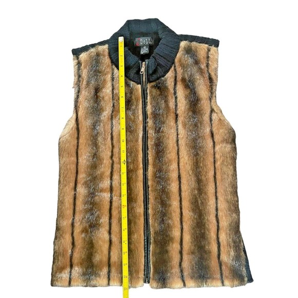 i Doll Women's Faux Red Fox Fur Vest Size-M Boho Chic Anime Cosplay Unisex Coat - Picture 11 of 13
